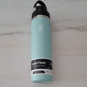 Hydro Flask Aqua Bottle with Black Lid